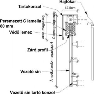 C lamella műszaki rajz