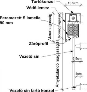 S lamella műszaki rajz