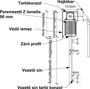 Z lamella műszaki rajz